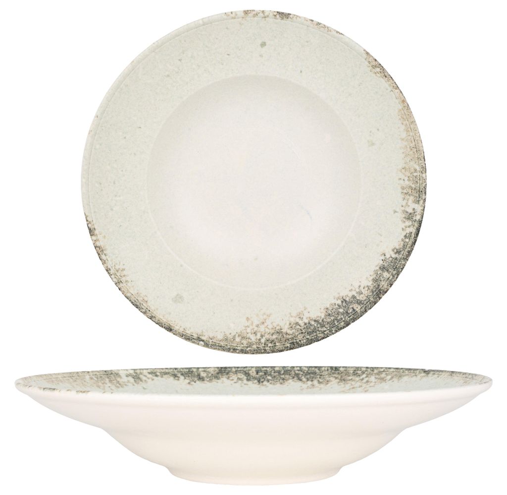 Kütahya Porselen Pasta Teller - Rustiground - Porzellan - 27 cm (450cc)
