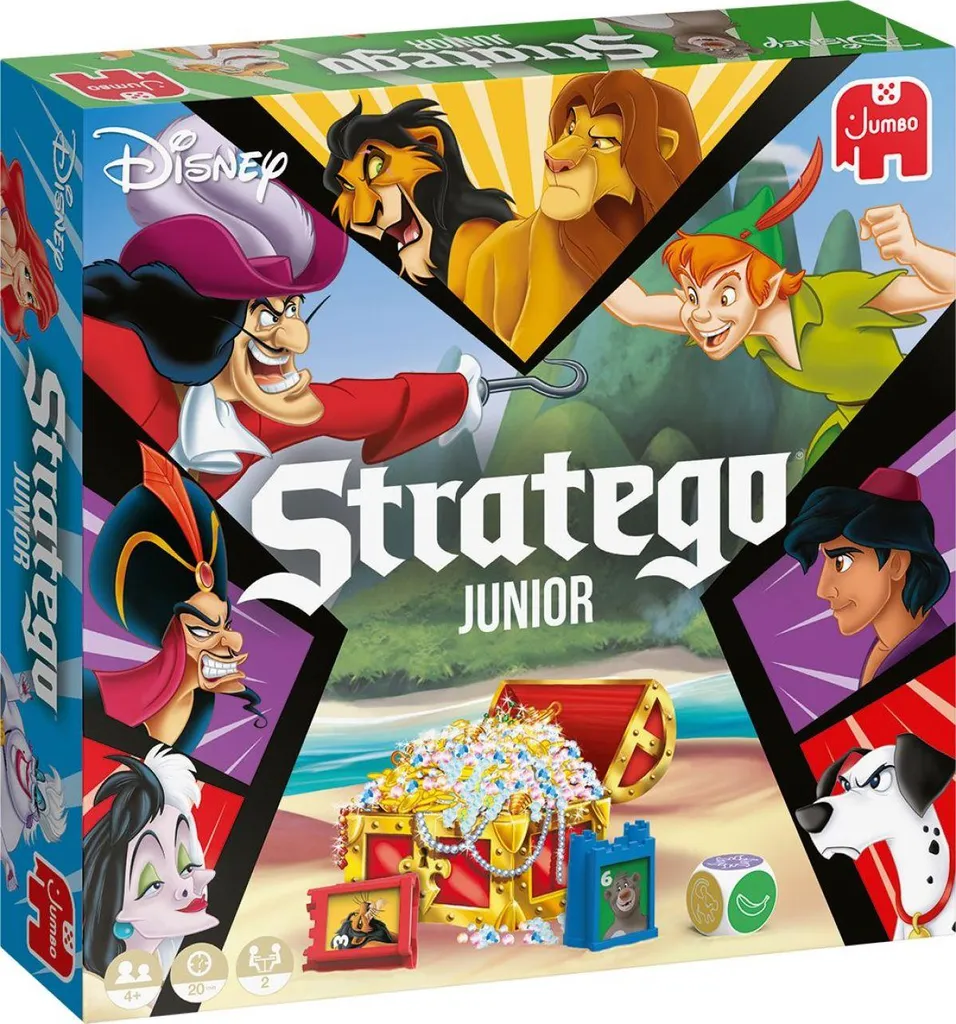 Stratego Junior Disney Jumbo : Premier Jeu de Stratégie sans Lecture