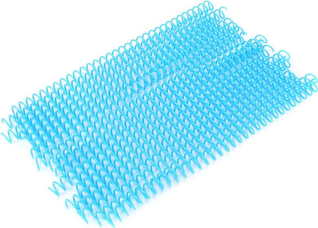 20 Stück 30-Loch-Loseblatt-Kunststoff-Bindering Federspiralringe für A4-Papier 13 mm blau