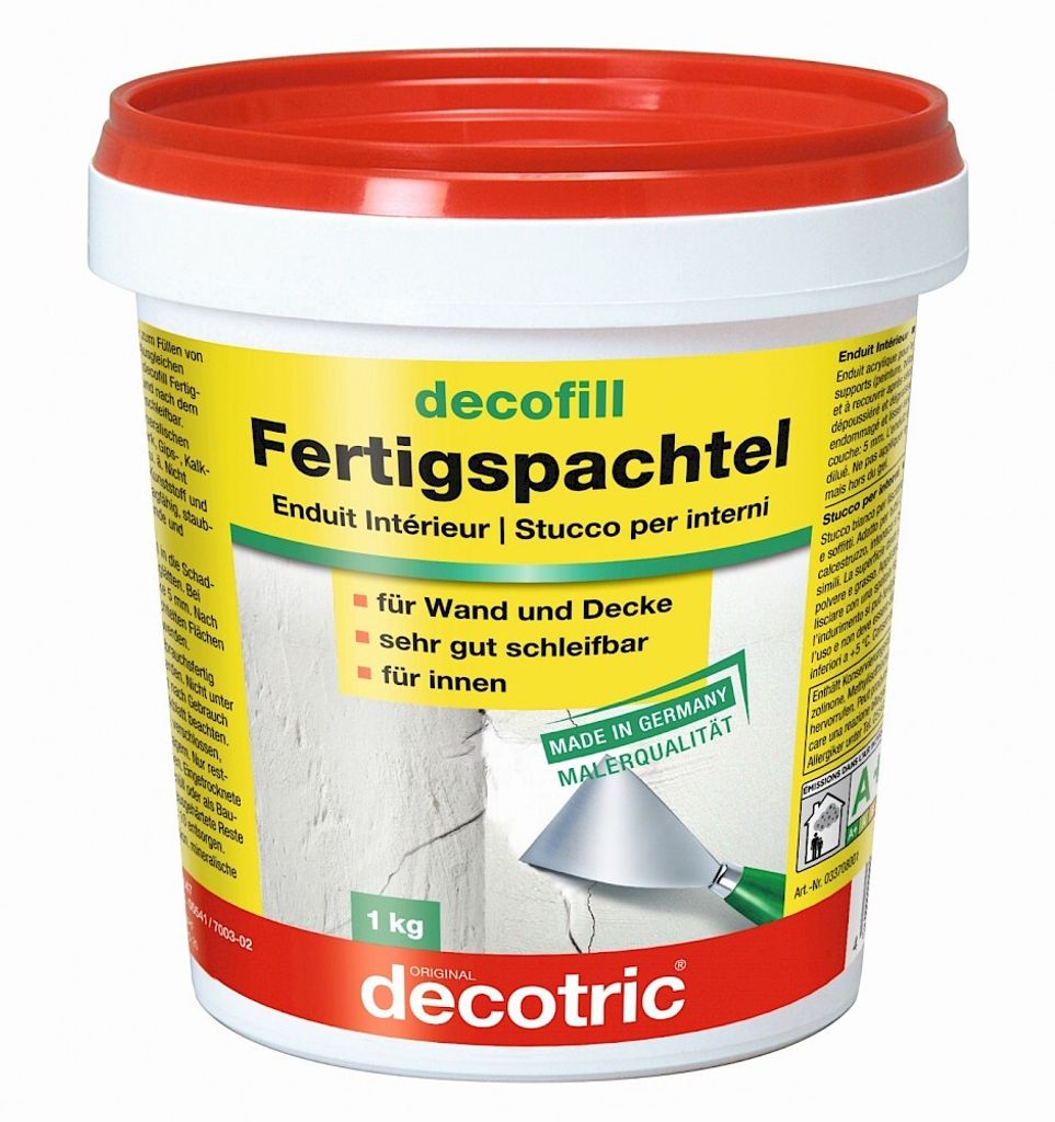 decofill stucco di finitura per interni 1 kg stucco per Immagine del prodotto 