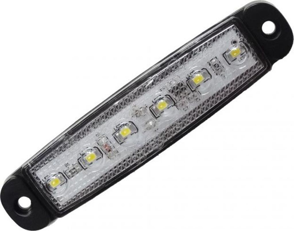 Begrenzungsleuchte - Ledson - 3.8" - 9.6cm - Super dünn - Klar - Weiß - 12V-24V -