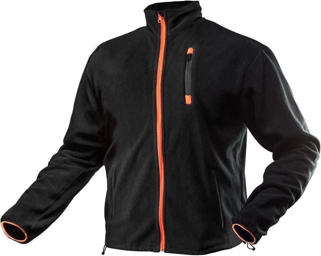 Herren-Fleecejacke, schwarz, Größe L/52