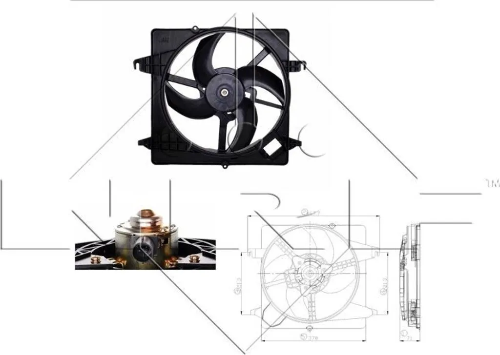 Ventilateur de radiateur pour Ford KA - Solution de refroidissement NRF