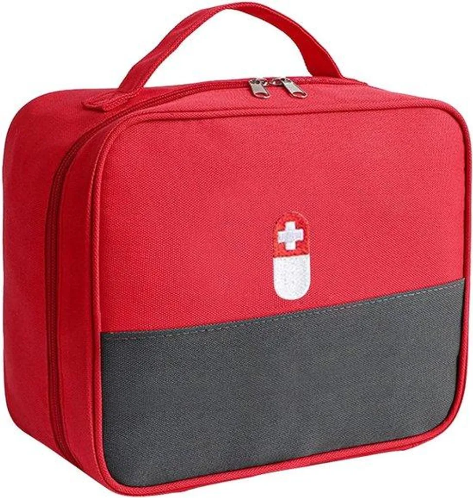 Grande trousse à pharmacie imperméable avec compartiments de rangement