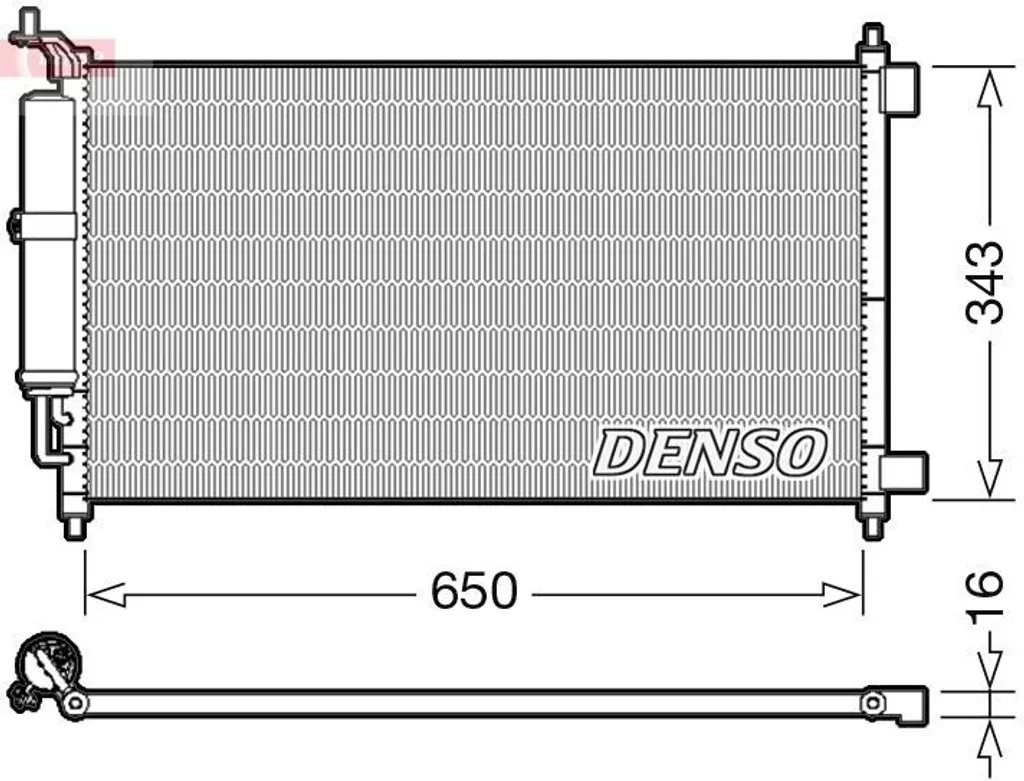 Réparez votre Clim : Condenseur DENSO DCN46007 Anti-Fuite Juke et Modus