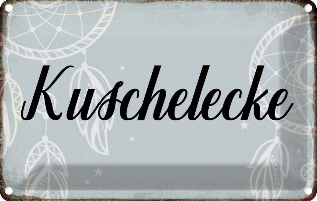 vianmo Blechschild 20x30 cm Kuschelecke Witz Humor Lustig Spaß Dekoration