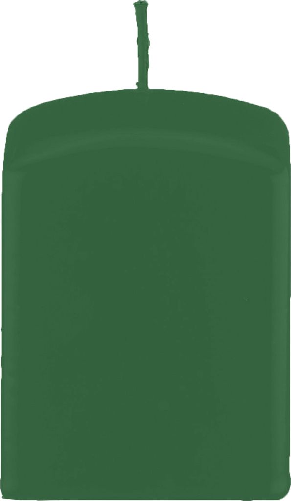 Quader, Quadratische Kerzen Fairway Grün 80 x Ø 60/60 mm, 16 Stück