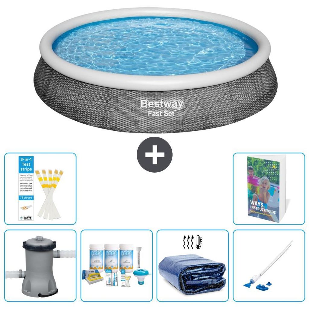 Bestway Fast Set Rund - 396x84 cm - 7-teilig S310