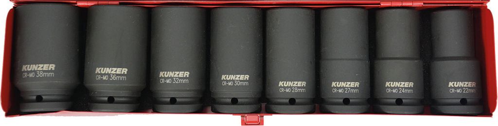 Kunzer Schlagschraubereinsätze 3/4", 8-tlg. 7SSE348