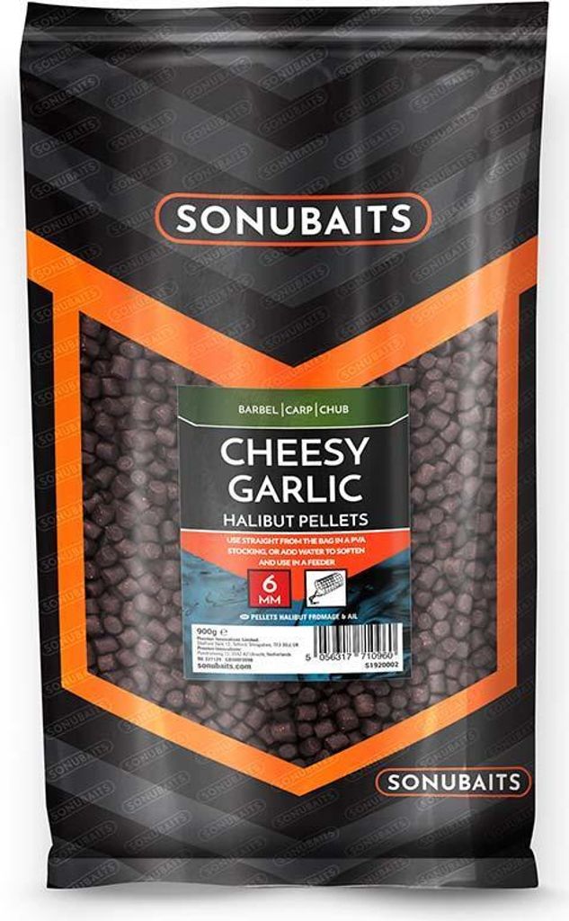 Sonubaits Cheesy Garlic Halibut Pellets - 6mm