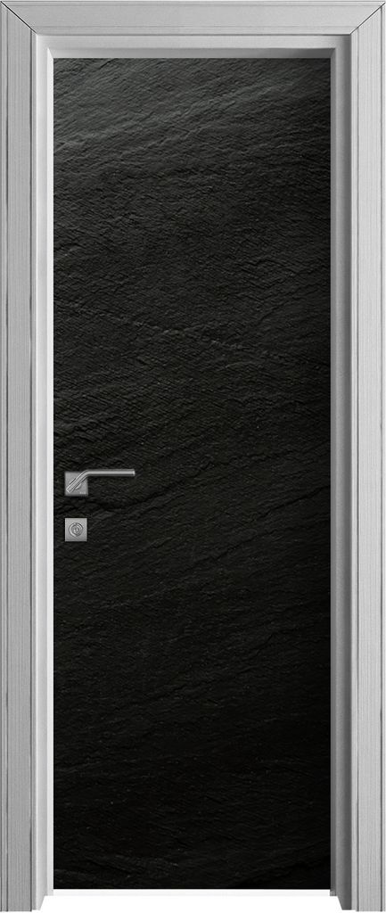 Tür Selbstklebende 70x210 cm Türfolie Türtapete Klebefolie - schwarze Stein
