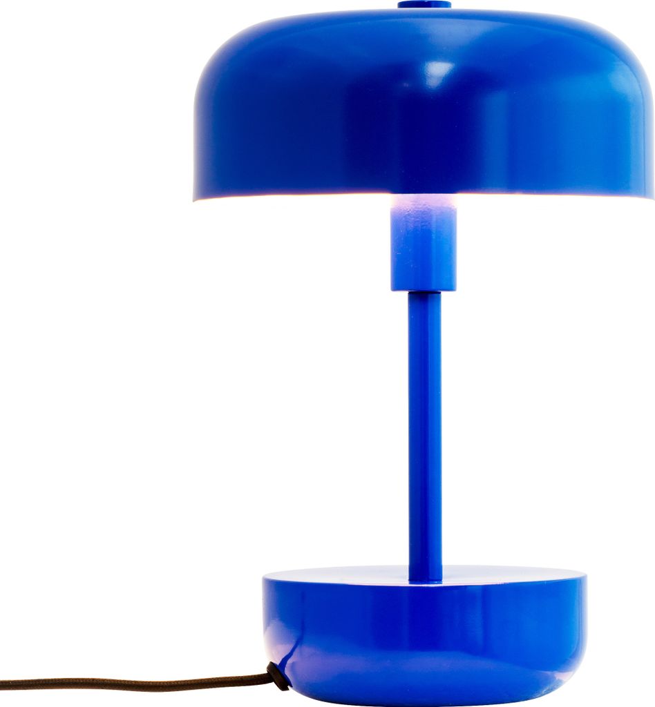 Tischlampe, Tischleuchte, Nachttischlampe, Schreibtischlampe, LED Leselampe, Haipot blau