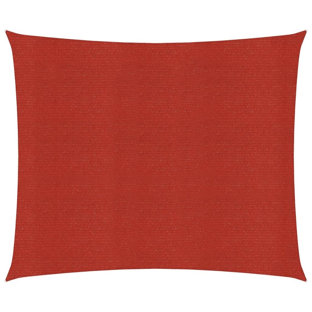 Sonnensegel 160 g/m² Rot 6x6 m HDPE