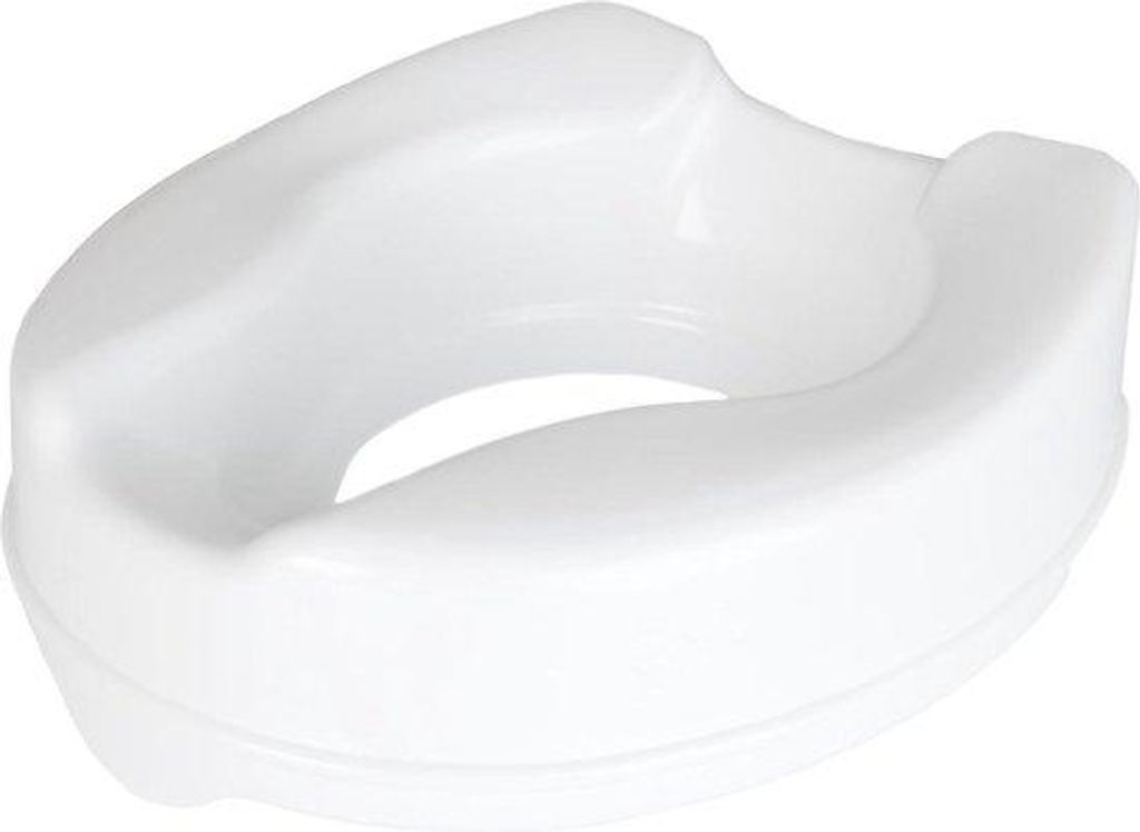 Toiletstuhlheber 10 cm langrechteckige Sitzunterstützung weiße Farbe - Homecraft Savanah Toiletstuhlheber
