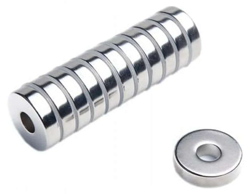Aimant permanent en anneau MP 20x7x5 mm N38 - Pack de 25 unités pro