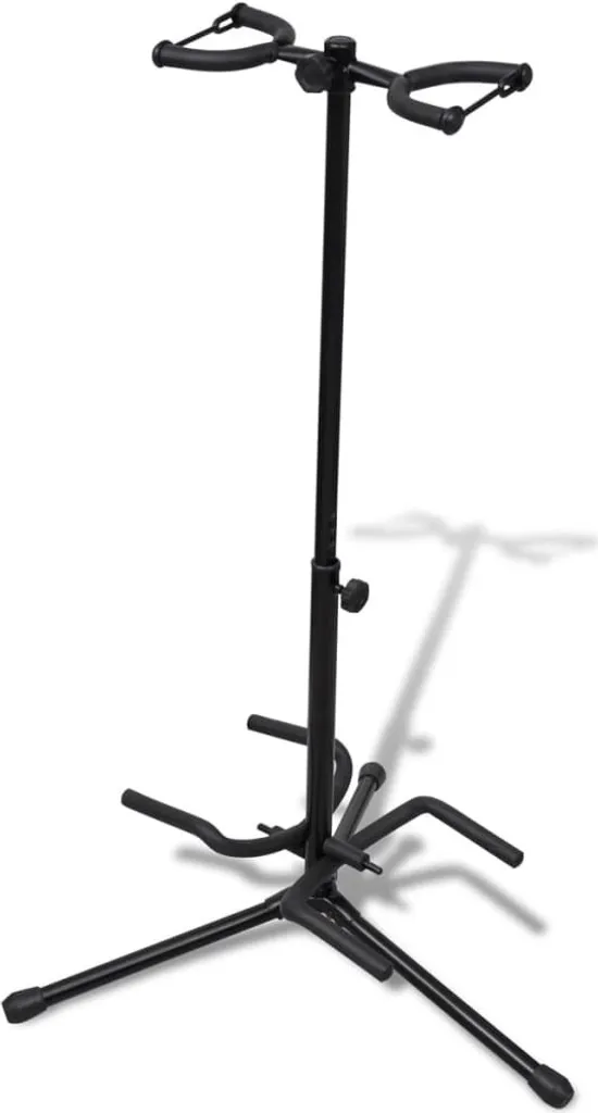 Rack guitare double pliable pour guitare acoustique et basse électrique