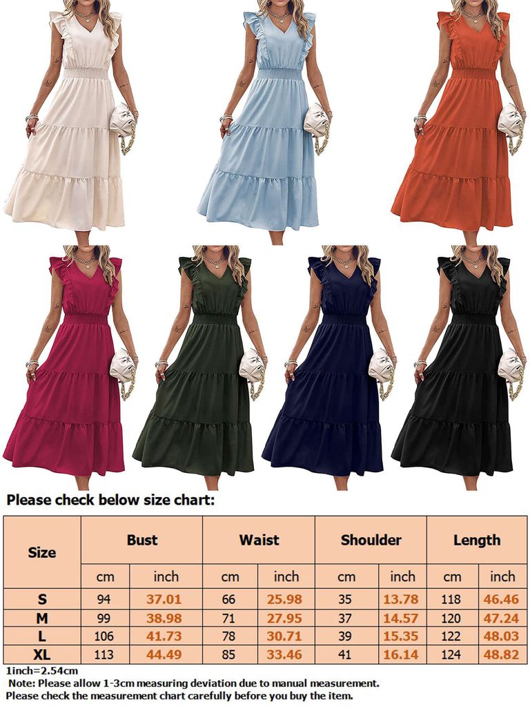 Csbks Baumwoll-Leinen Sonnenkleid Für Mädchen 1-5 Jahre - Ärmellos Mit Rüschen