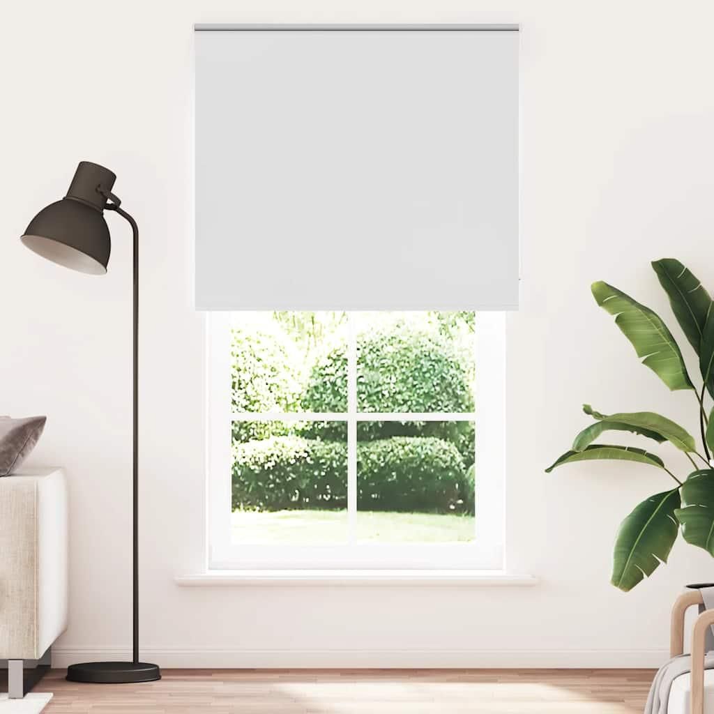 vidaXL Verdunkelungsrollo Weiß 130x230cm Stoffbreite 126,6cm Polyester