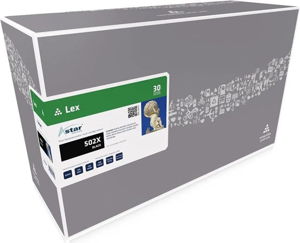 Cartouche de toner noir Astar haute capacité pour Lexmark MS410dn MS510dn