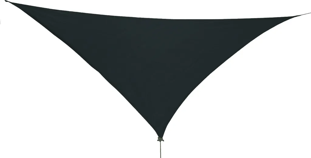 Voile d'ombrage triangulaire 5x5x5m en PEHD avec cordes et œillets inox