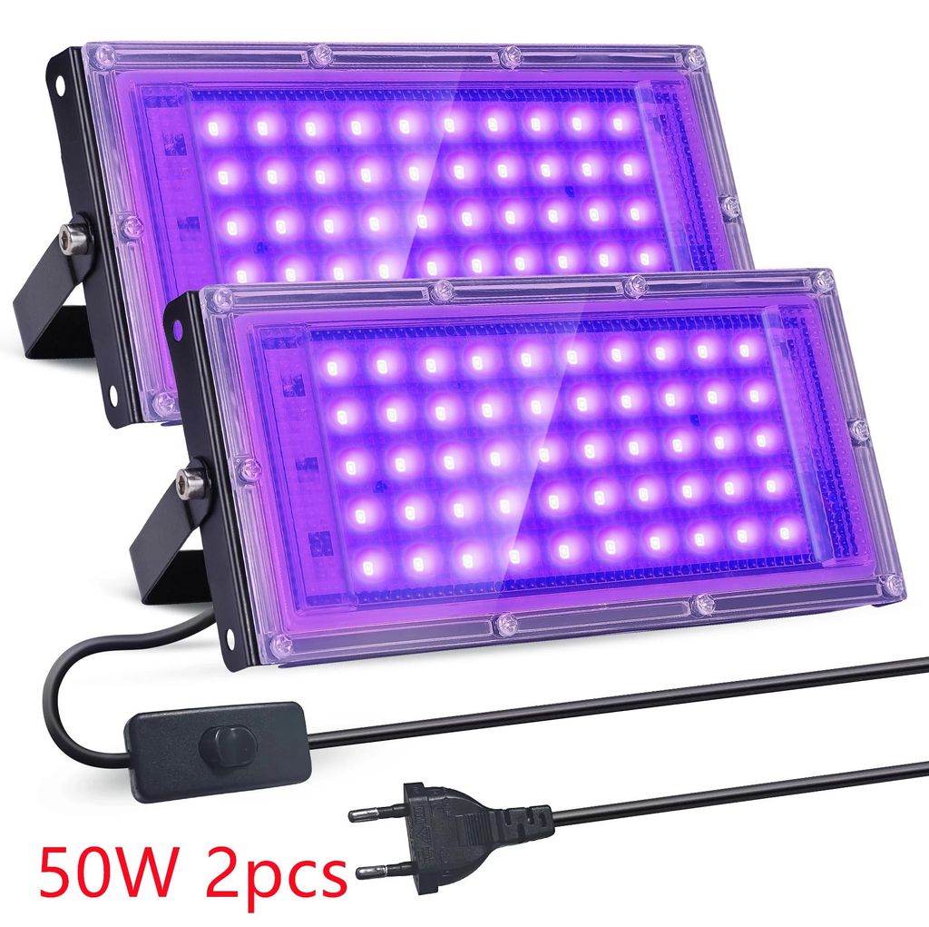 UV svetlo – 50 W LED reflektor, balenie 2 kusy – vlnová Obrázok produktu 