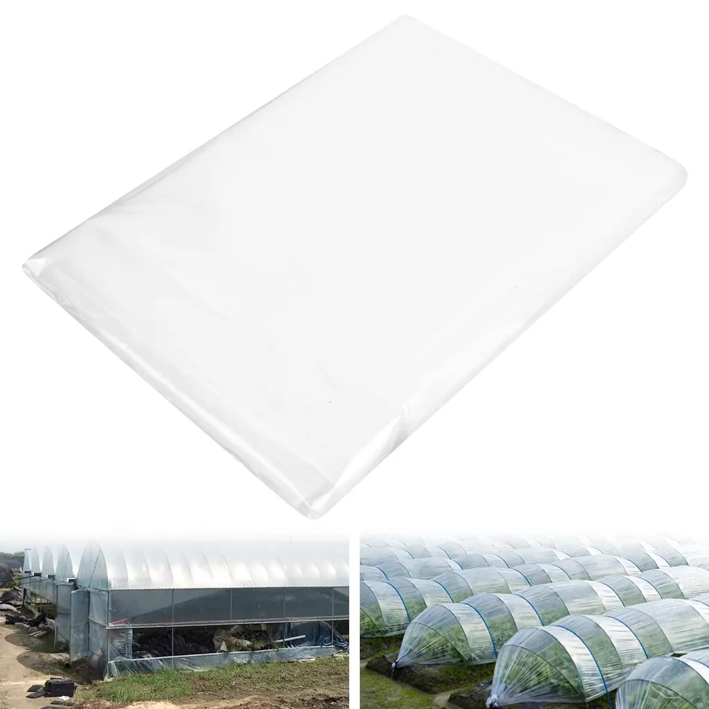 Film polyéthylène extra-épais 2x3m anti-déchirure pour serre de jardin