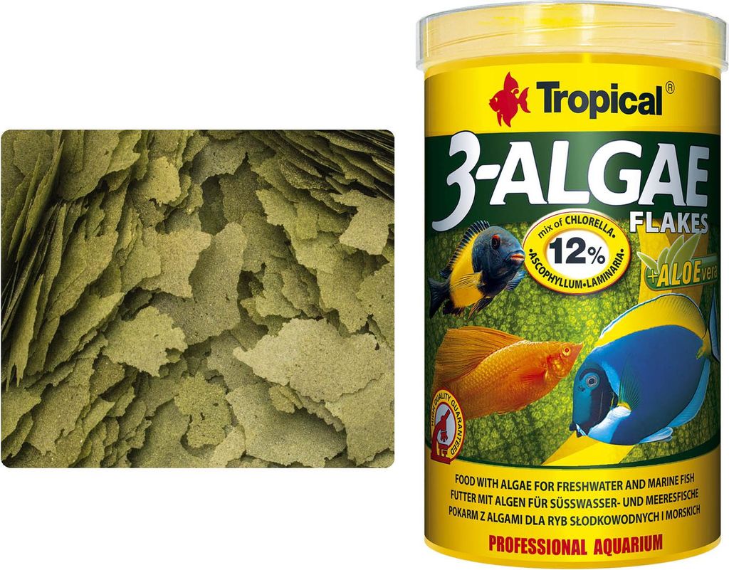 Tropische 3-Algen-Flocken 250ml/50g