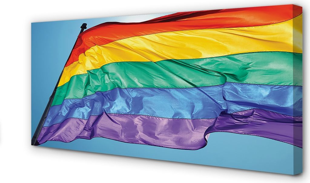 Leinwandbild 100x50 Wandkunst bunte Flagge