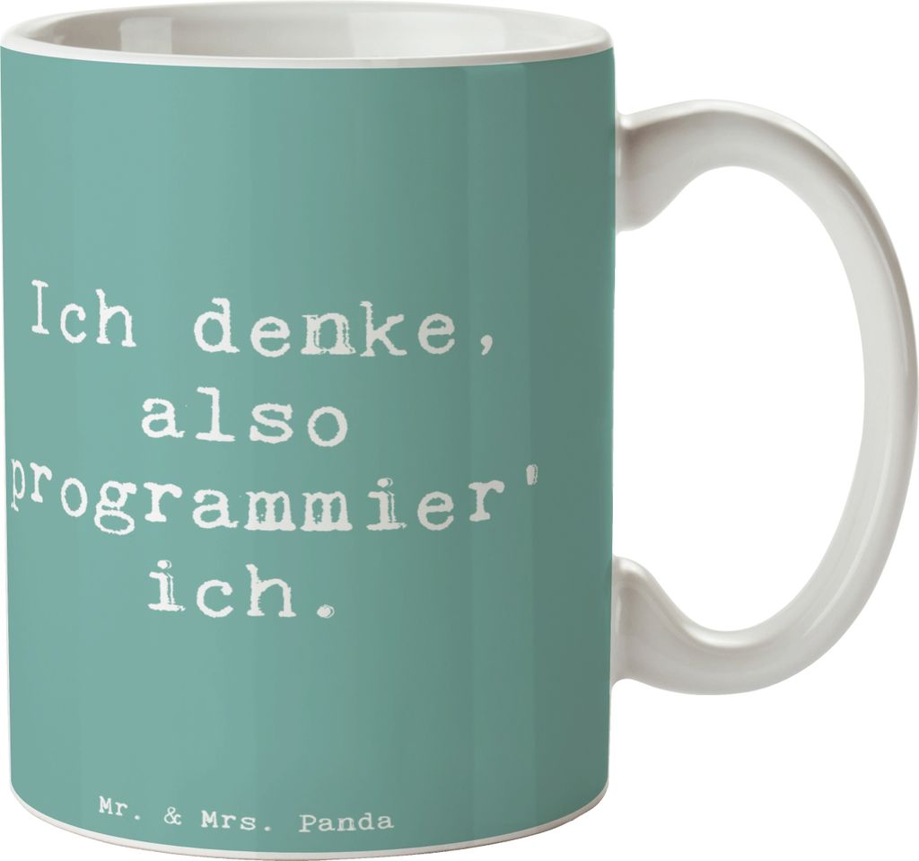 Mr. & Mrs. Panda Teetasse Spruch Denker Softwareentwickler Produktbild 