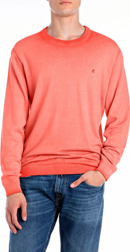 Replay Uk4705.000.g20785a Pullover Orange M Mann Orange M