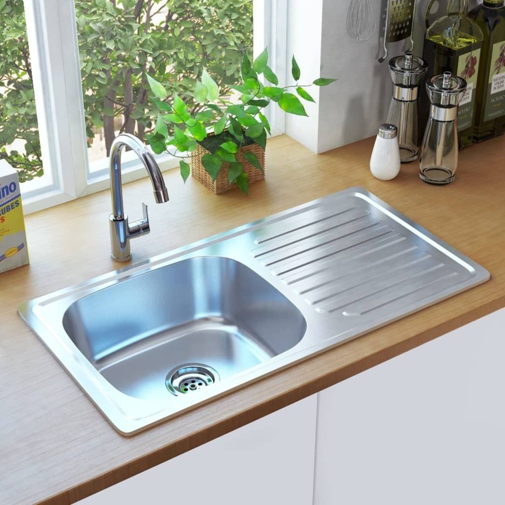 "im Angebot" Einbauspüle mit Sieb und Siphon Edelstahl - Spülen CC656