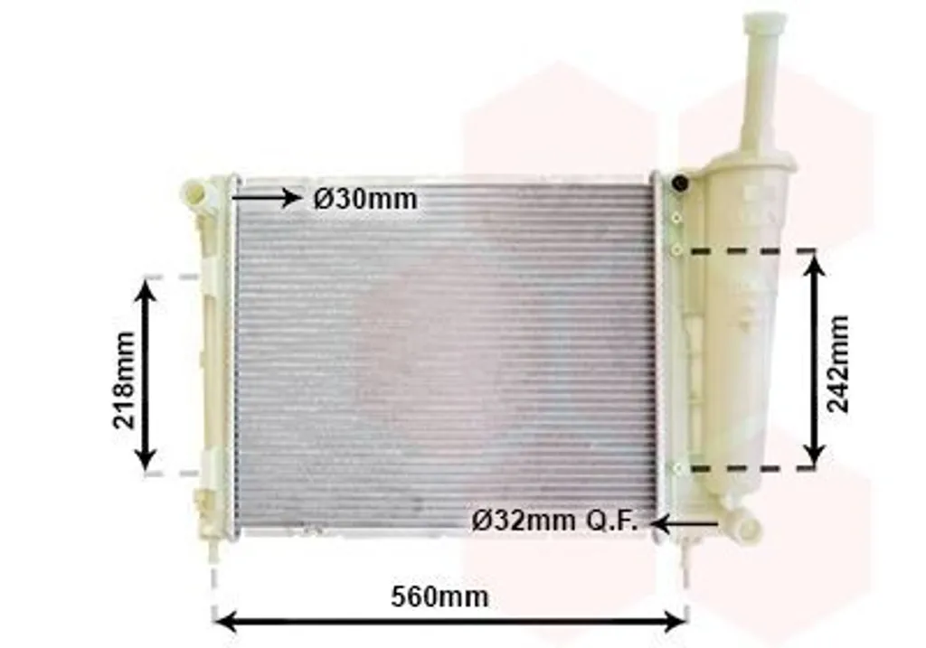 Réparer le refroidissement de votre Lancia Ypsilon avec ce radiateur neuf