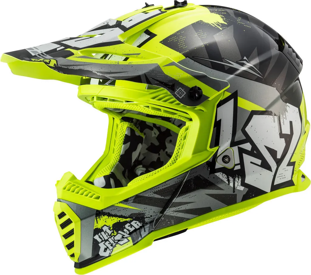 Casque LS2 MX437 Fast Evo II Léger et Ventilé pour Enfant Taille 47/48