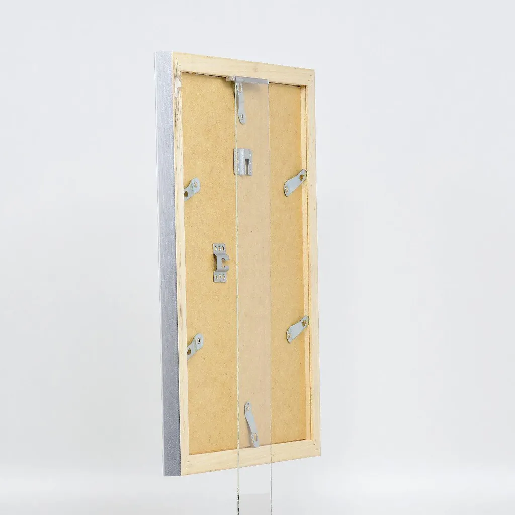 Cornice Argento 25x50 cm in Legno Effect - Design Profilo 41 Elegante - 16