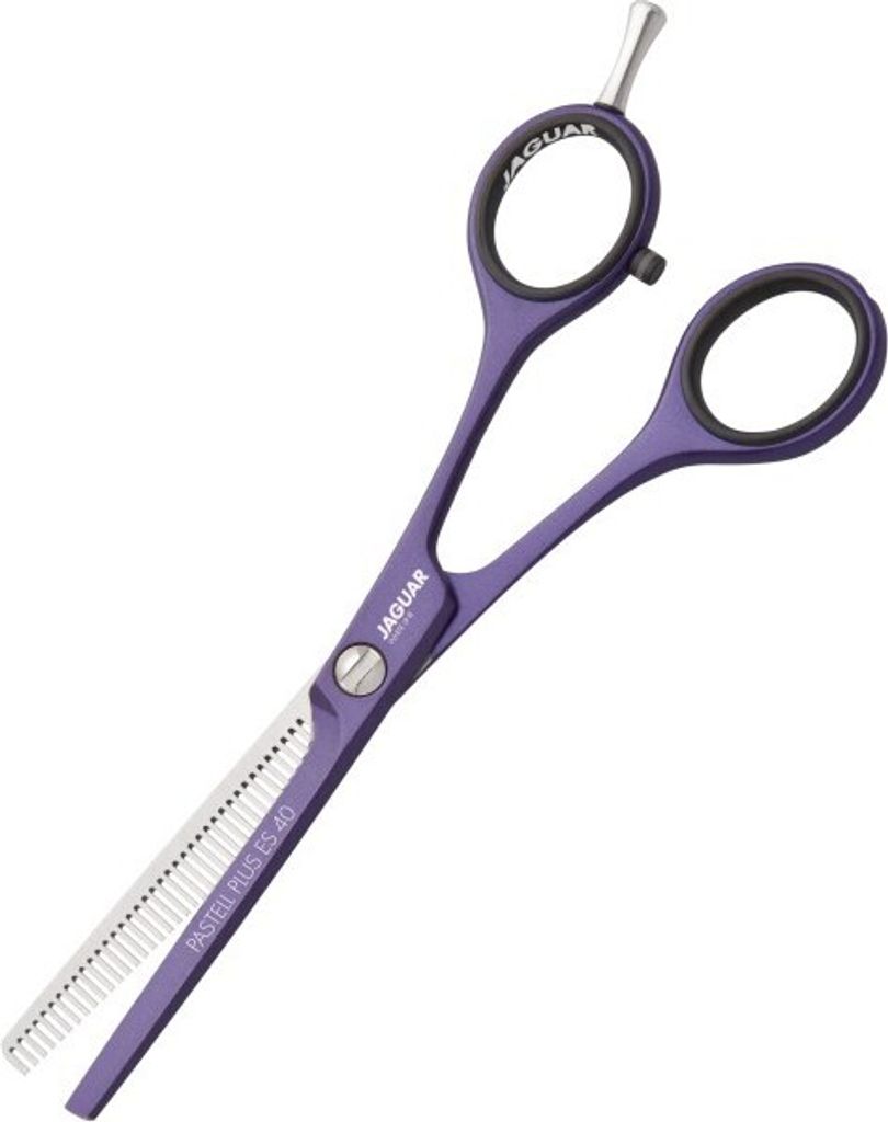 Jaguar PASTELL PLUS ES 40 5" WHITE LINE viola einseitige Friseurpinzette