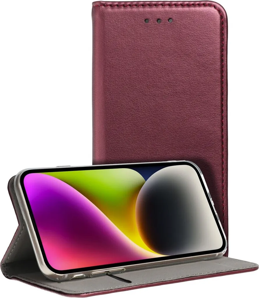 Custodia Smart Magnet Xiaomi 15 Pro Rosso Bordeaux | Cover Libro Wallet
