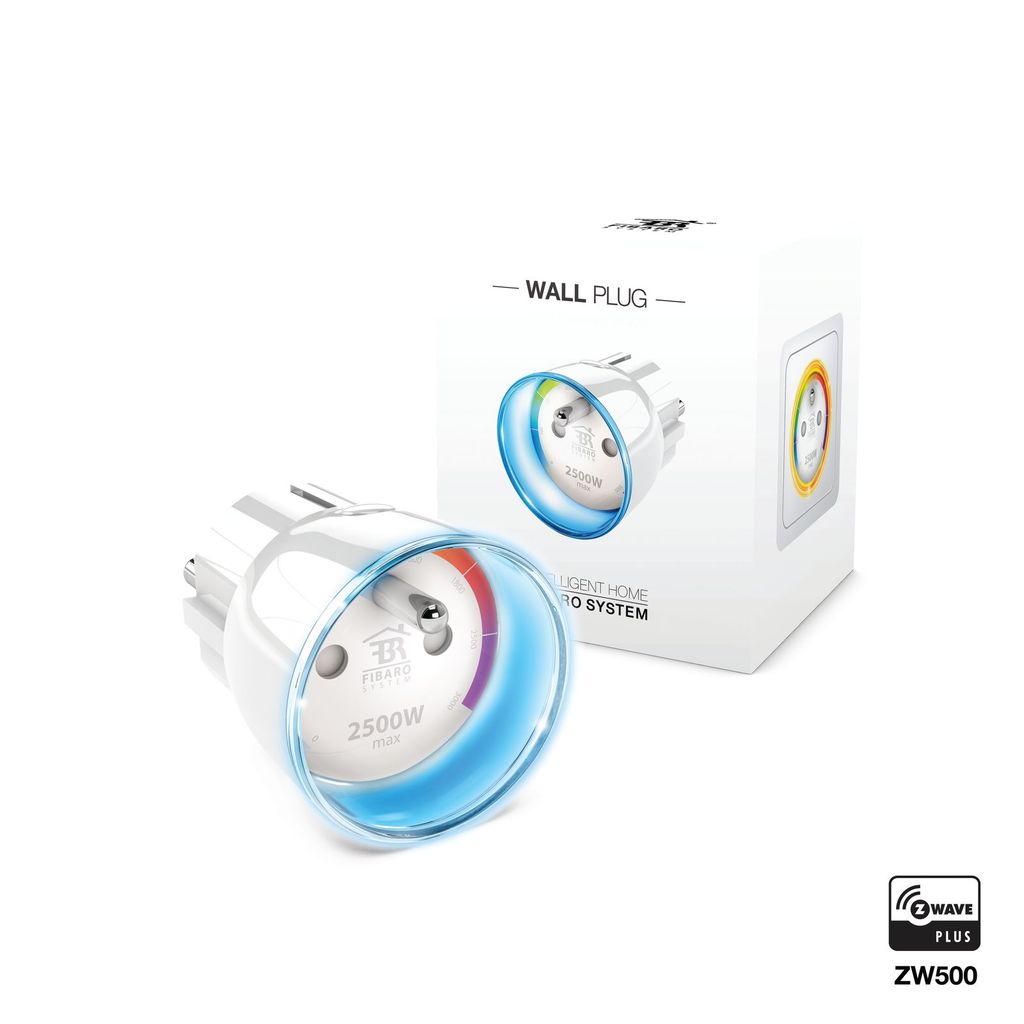 Fibaro | Nástěnná zástrčka | Z-Wave | Bílá Obrázek produktu 