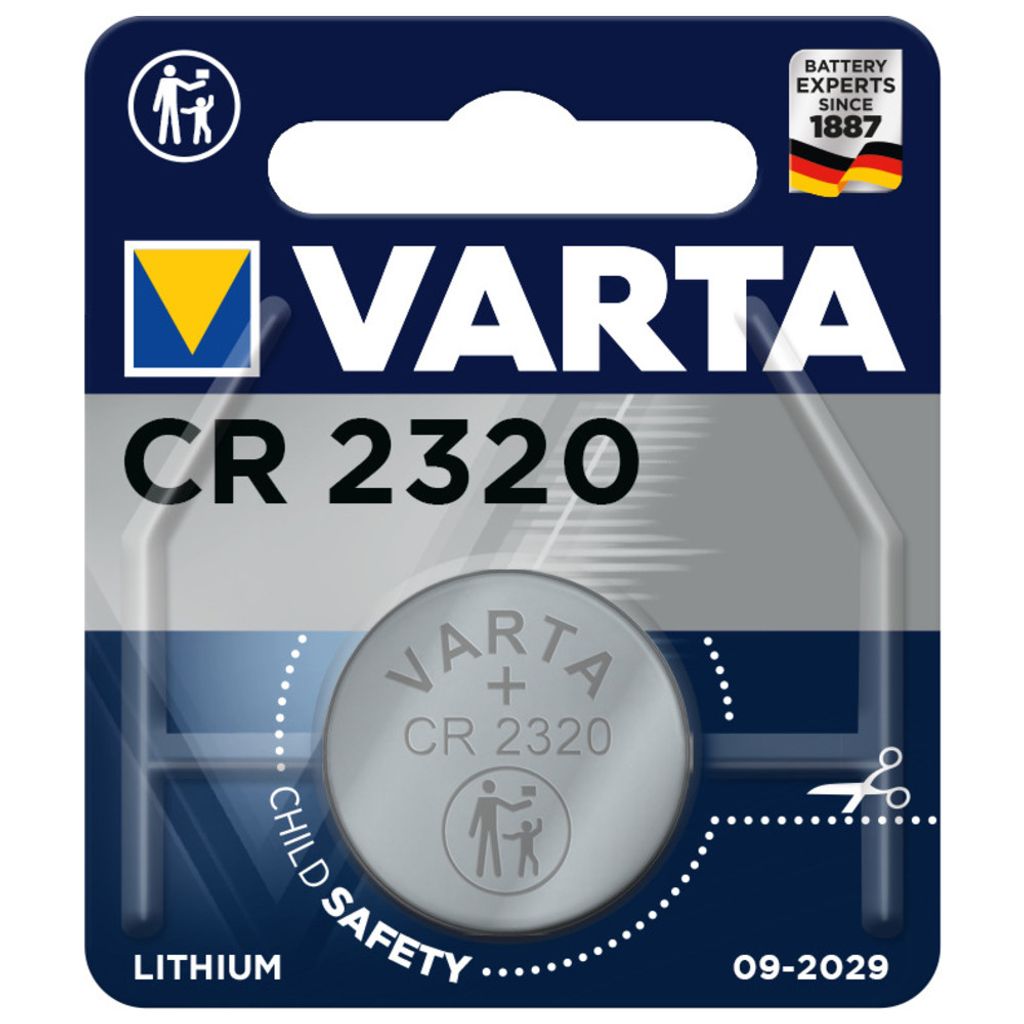 Varta CR 2320 3V Lithium Knopfzelle Produktbild 