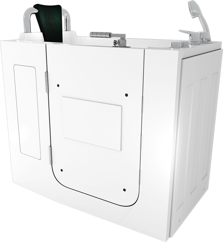 Sitzwanne Whirlpool Badewanne mit Tür S08WP-A-L 68x110cm Produktbild 