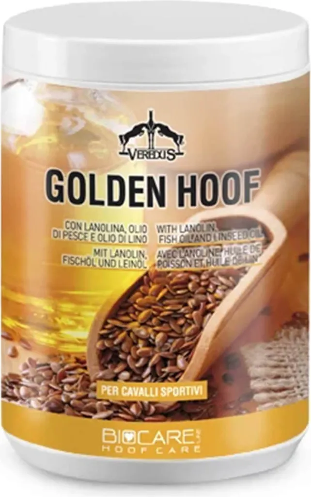 Baume Veredus Golden Hoof à la Lanoline 1000ml Soin Sabot Premium