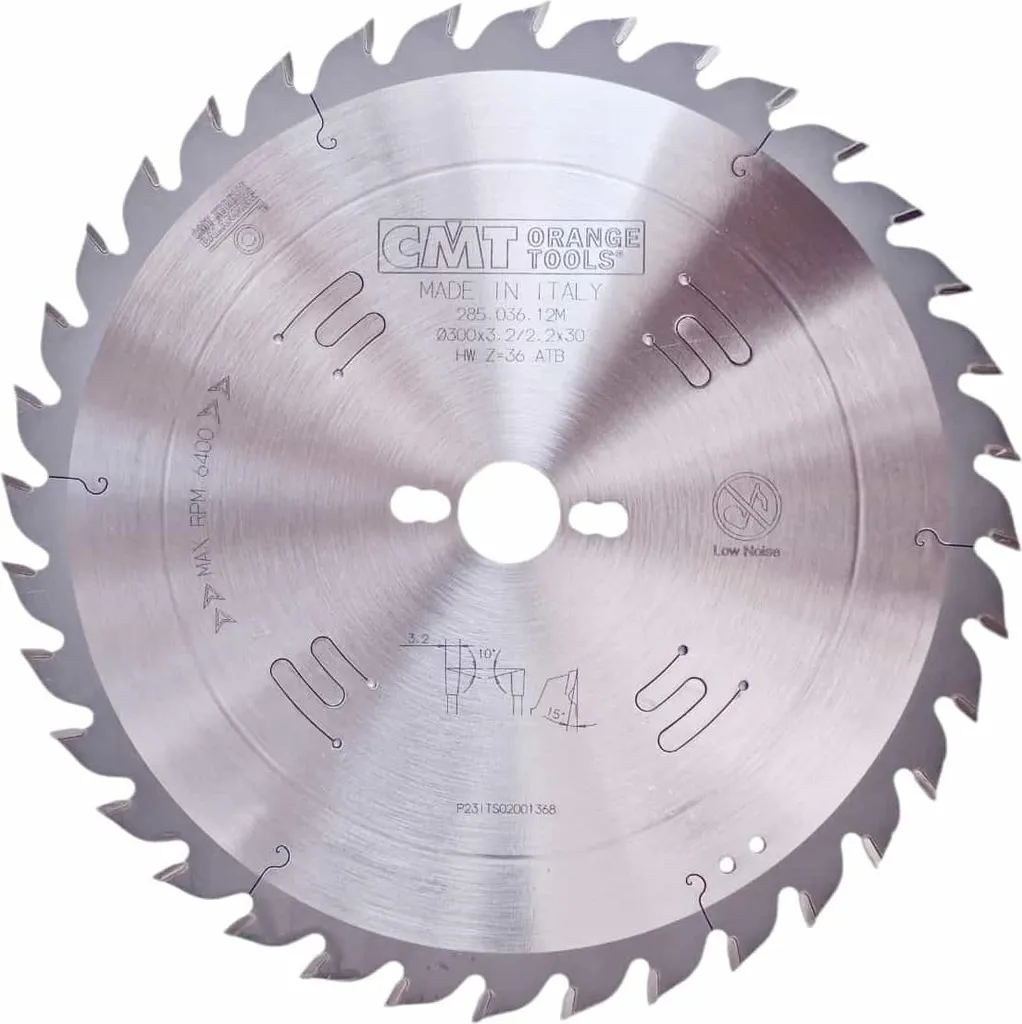 CMT Industrial | Lama per tagli longitudinali e trasversali ø 300/30 mm Z36 WZ/ATB