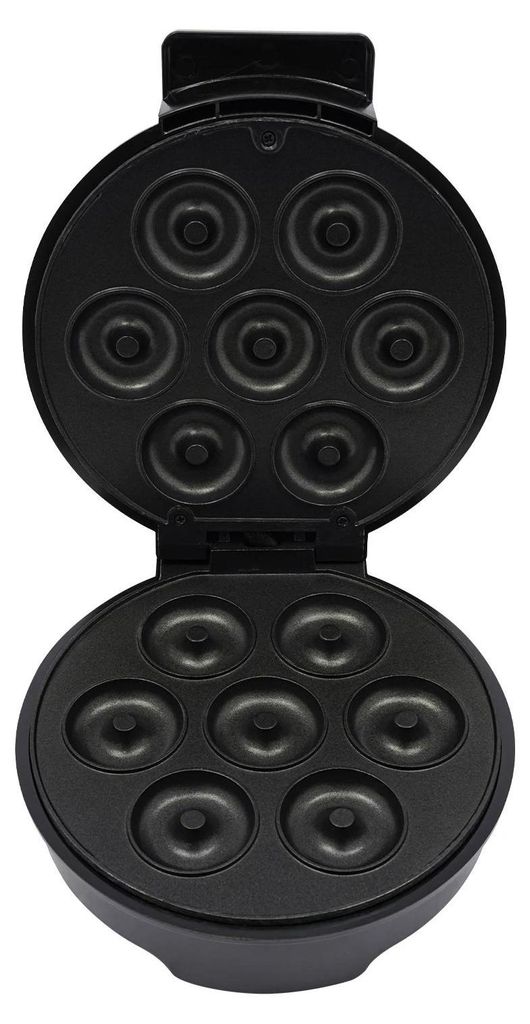 Donut Maker - Mini Donutmaschine - 7 Mini-Donuts - 800–1000 W - Schwarz