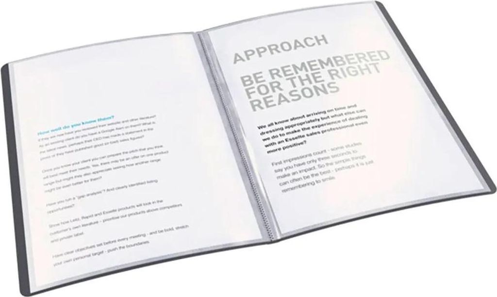 Esselte Vivida Pp A4-ordner Mit 80 Flexiblen Hüllen Durchsichtig Durchsichtig One Size