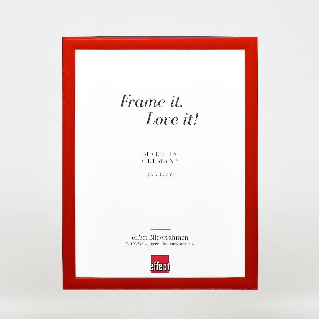 Cornice Legno 25x60 Rosso Lucido Profilo 43 | Design Moderno Casa - 3