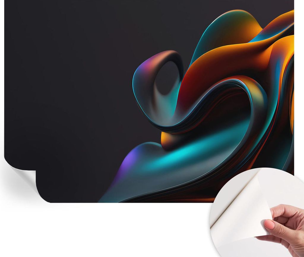 Selbstklebende Wandtapete - Dekorative Tapete für Wohnzimmer - Klebefolie für Wandbilder - Tapetenfolie für Wanddekoration - 208x146 cm - Farben...