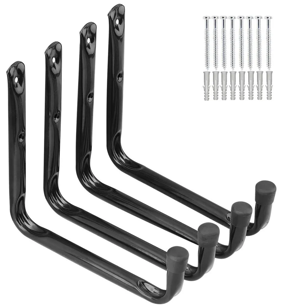 Support mural utilitaire pour outils de jardin et chaises pliantes 24cm