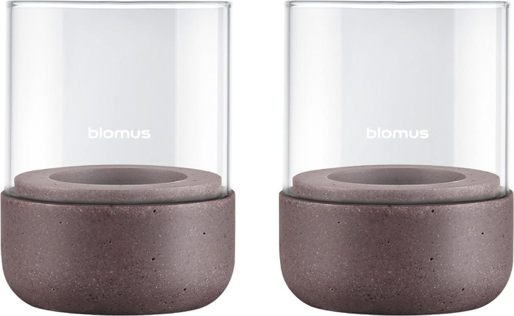 blomus GmbH CALMA Windlicht cedar wood XS 2er Set