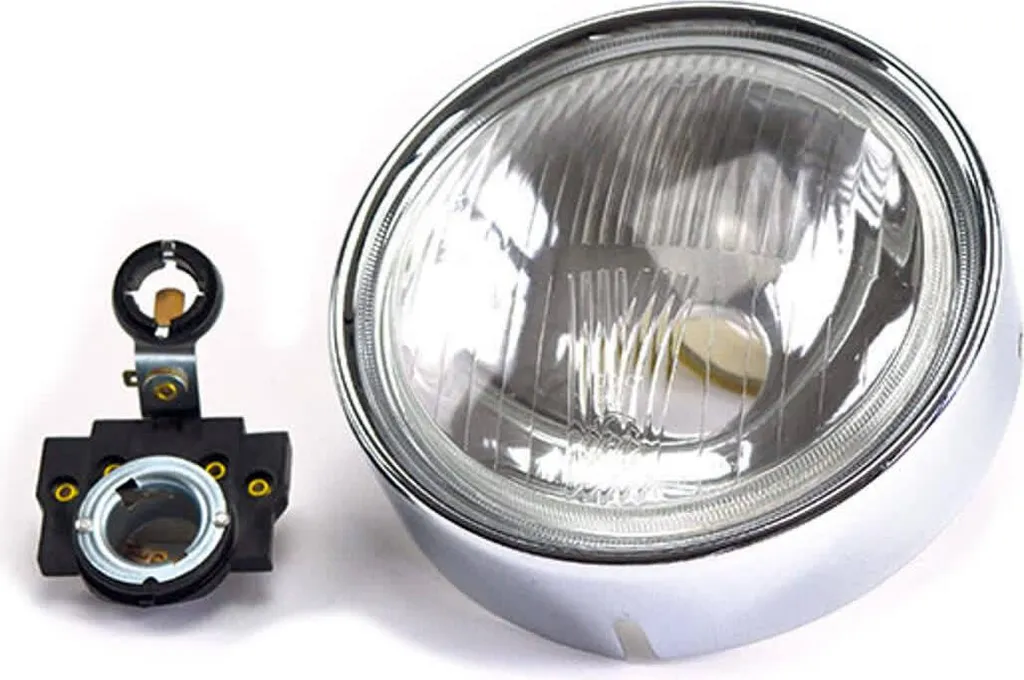 Optique de phare SIEM en verre pour Vespa Piaggio - Authentique Vintage