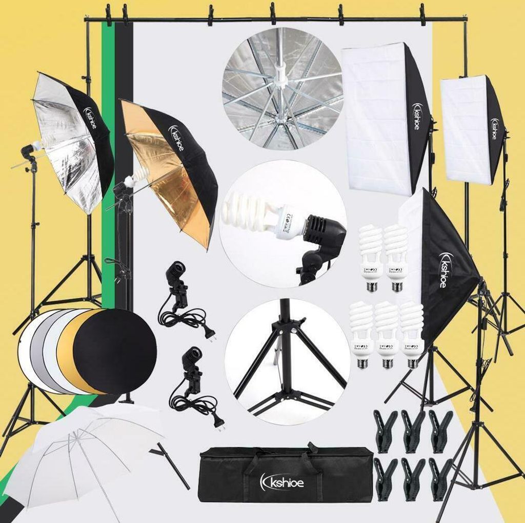 FCH Fotostudio Dauerlicht Softbox Set, Hintergrund Produktbild 3