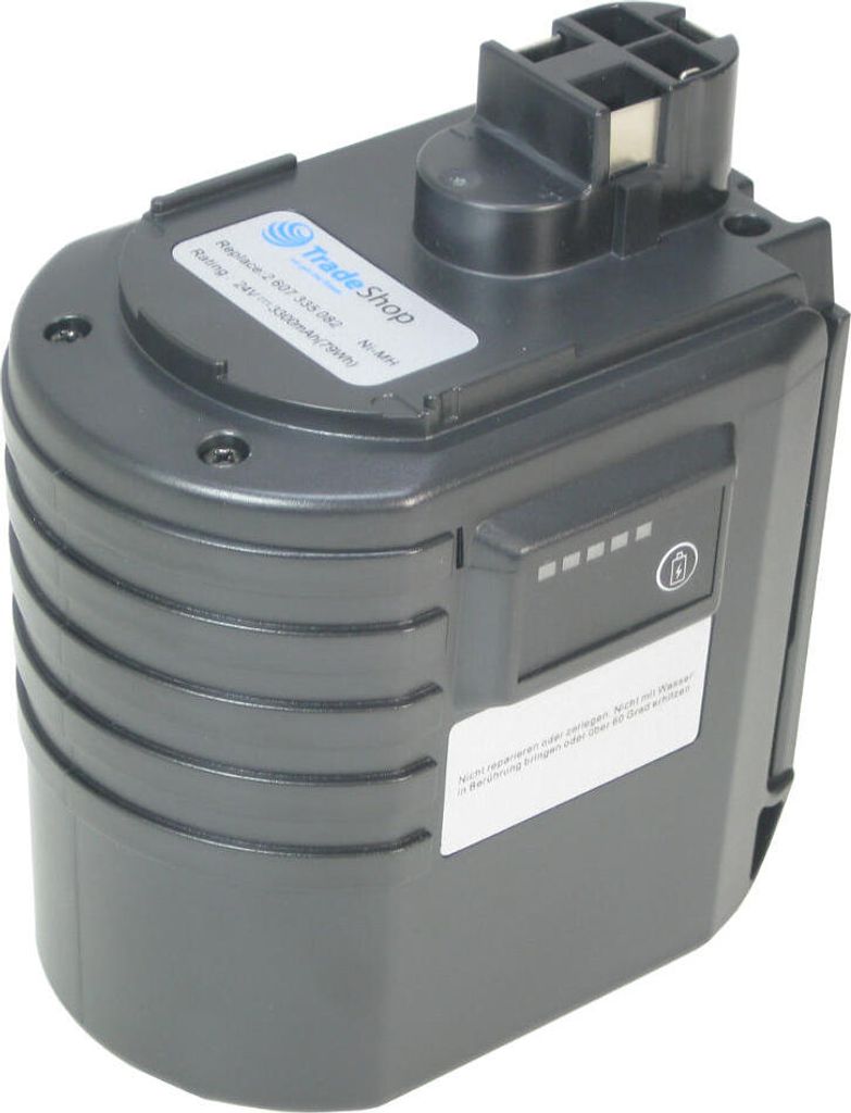 Trade-Shop Premium Ni-MH Akku 24V 3300mAh für BOSCH 11225VSR GBH 24VFR GBH 24VRE 0 611 225 703 0 611 260 539 BTI BHE 24VRE WÜRTH ABH 20 SLE 0702 ...